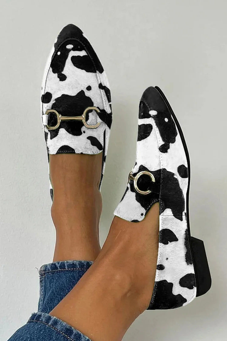 STUDIO | PRINTED LOAFER WITH BUCKLE