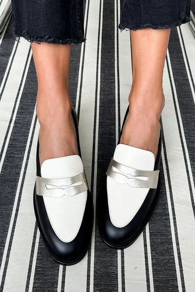 Monochrome Classic Loafers | Footwear