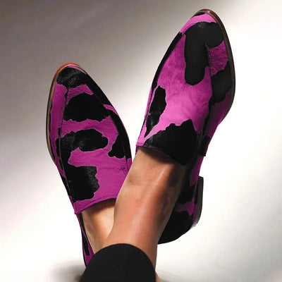 Statement Animal-Print Loafers