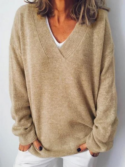 Monika - V-Neck Cashmere Pullover (Copy)