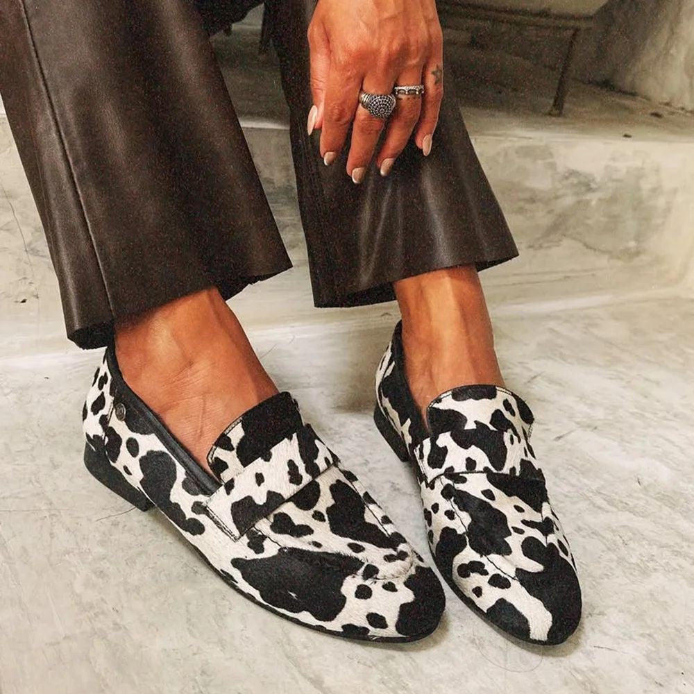 Elegant Animal Print Loafers | Loafers
