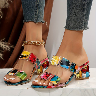 Wendy - Crystal-Embellished Sandals