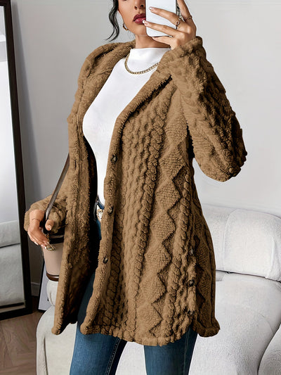 C&G™ | Plush Hooded Cardigan